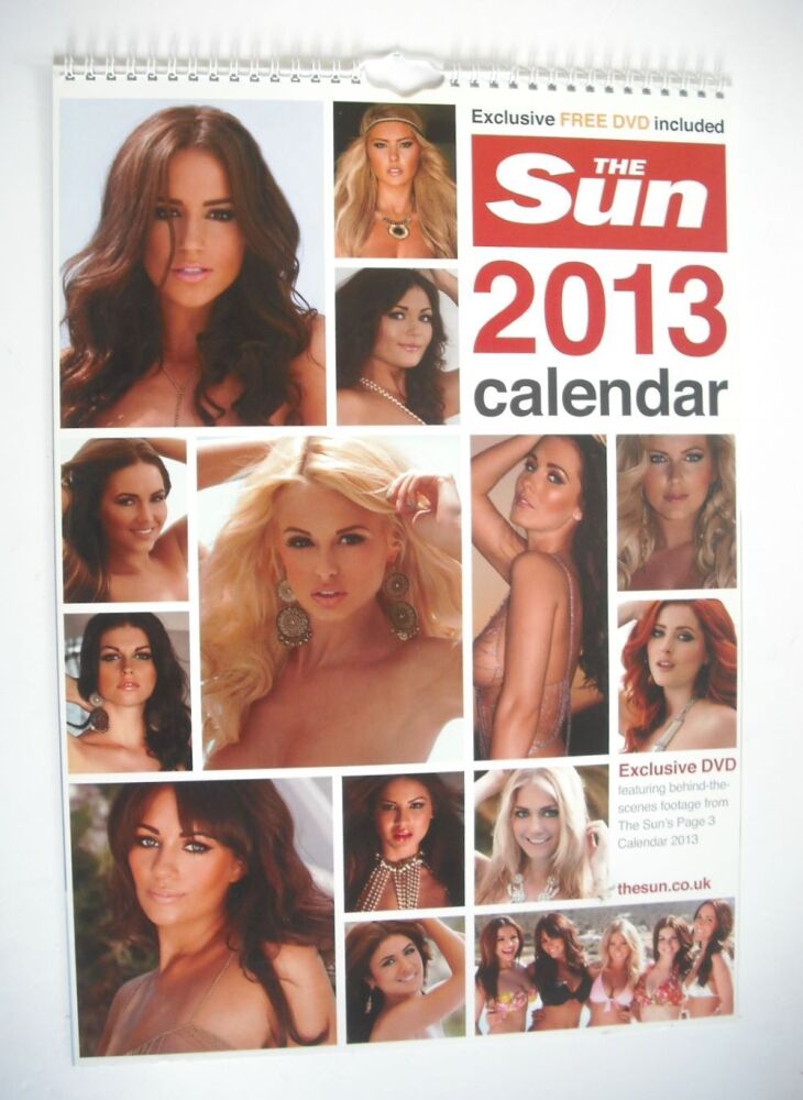 The Sun Page 3 Calendar 2013 (plus exclusive DVD)