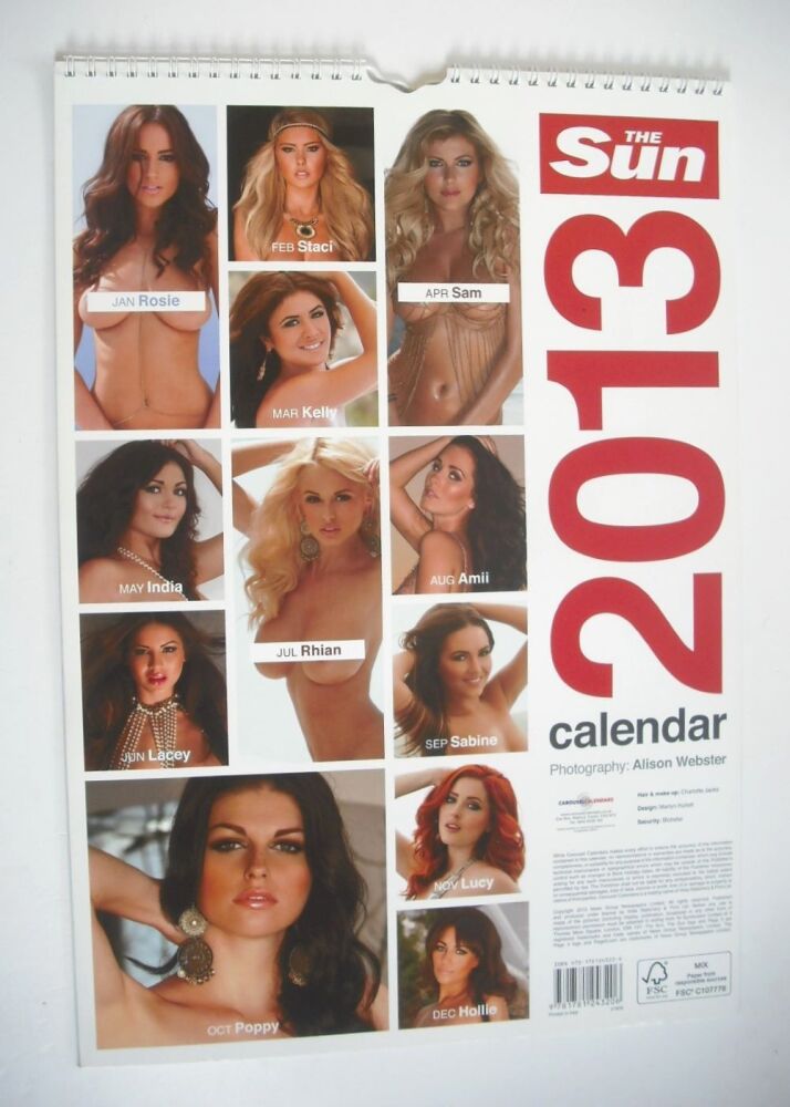 The Sun Page 3 Calendar 2013 (plus exclusive DVD)
