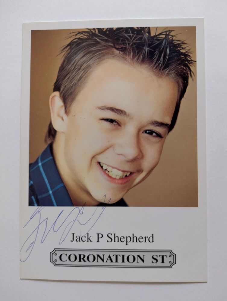 Jack P Shepherd autograph (hand-signed photograph)