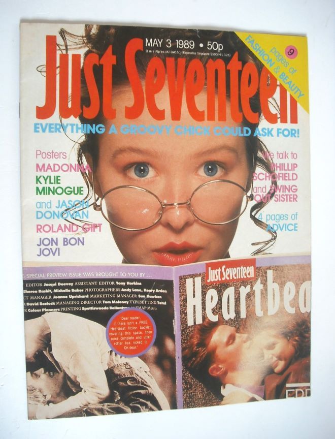 Just Seventeen magazine - 3 May 1989