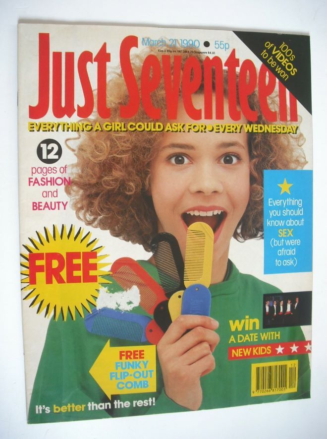 Just Seventeen magazine - 21 March 1990