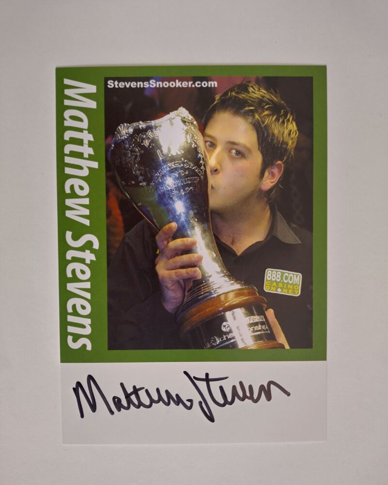 Matthew Stevens autograph (hand-signed photograph)