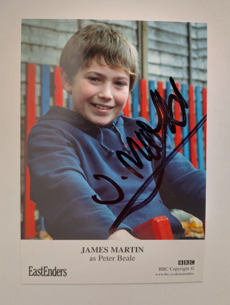 James Martin autograph (hand-signed EastEnders cast card)