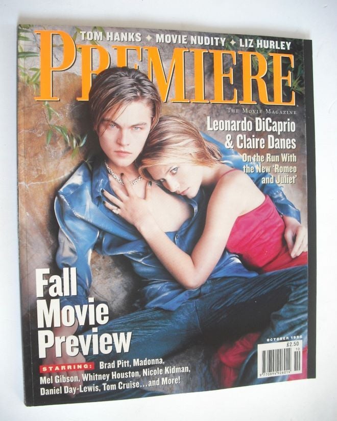 Premiere magazine - Leonardo DiCaprio and Claire Danes cover (October 1996 - US Edition)