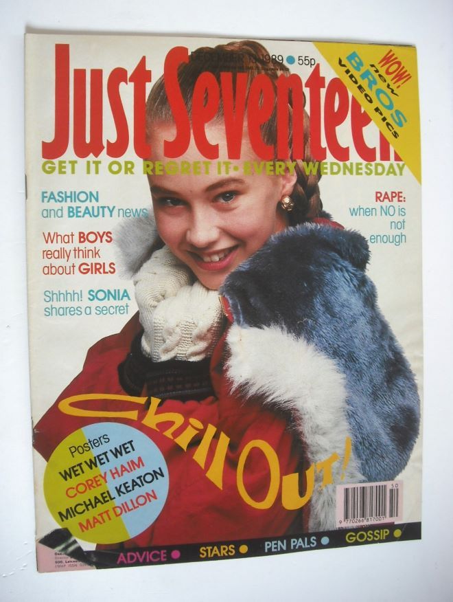 Just Seventeen magazine - 13 December 1989