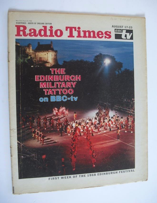 Radio Times magazine - The Edinburgh Military Tattoo cover (17-23 August 1968)