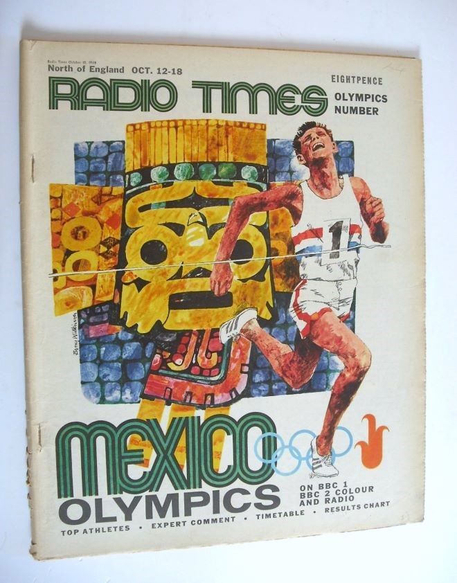 Radio Times magazine - Mexico Olympics cover (12-18 October 1968)