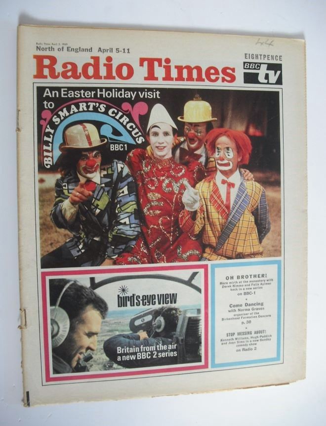 Radio Times magazine - Billy Smart's Circus cover (5-11 April 1969)