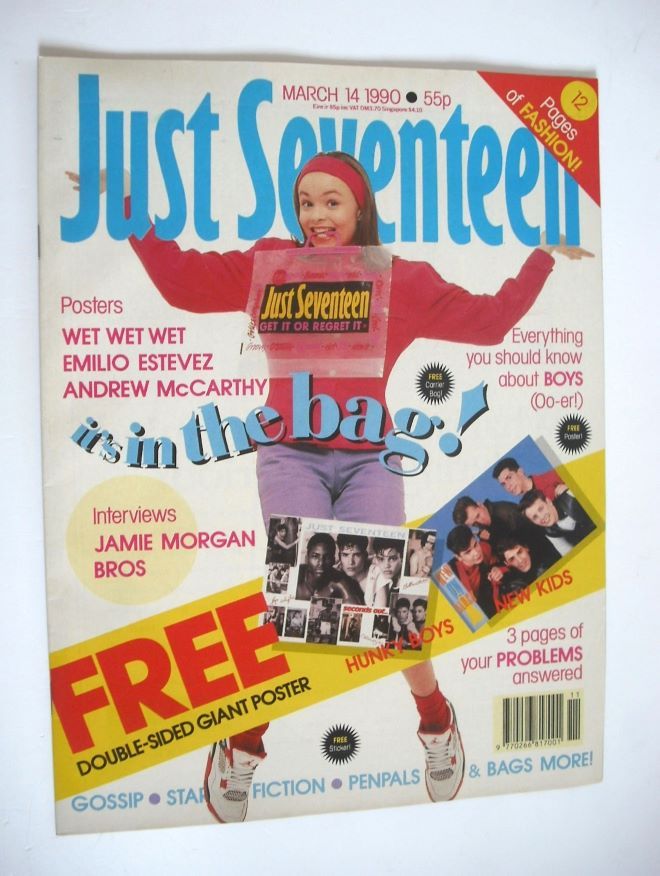 Just Seventeen magazine - 14 March 1990