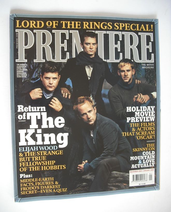 Premiere magazine - Lord Of The Rings cover (December 2003/January 2004 - US Edition)