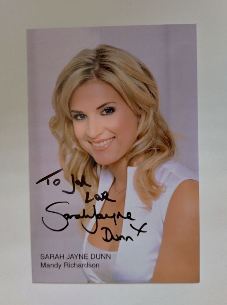 Sarah Jayne Dunn autograph (hand-signed photograph)