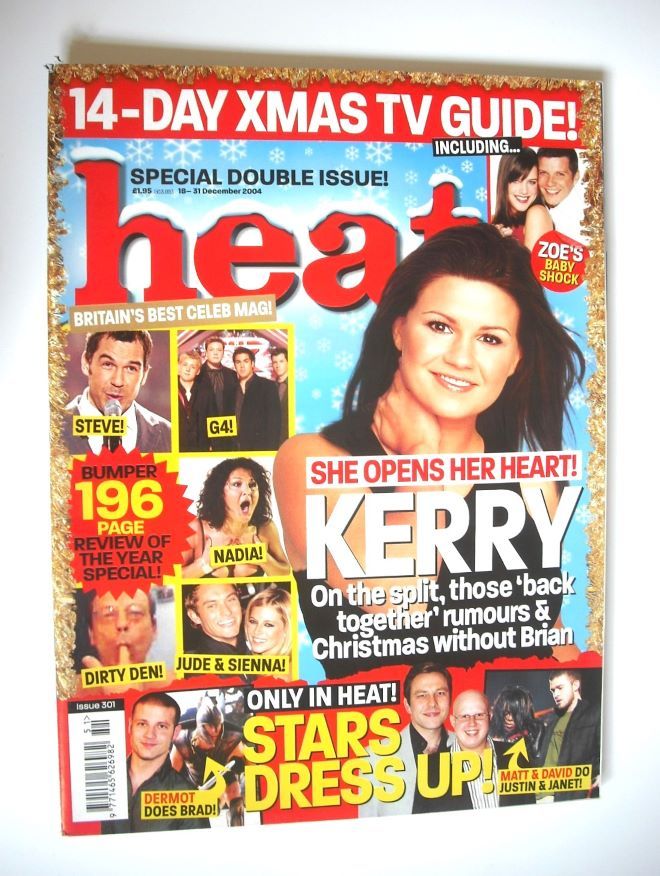 <!--2004-12-18-->Heat magazine - Kerry Katona cover (18-31 December 2004 - 