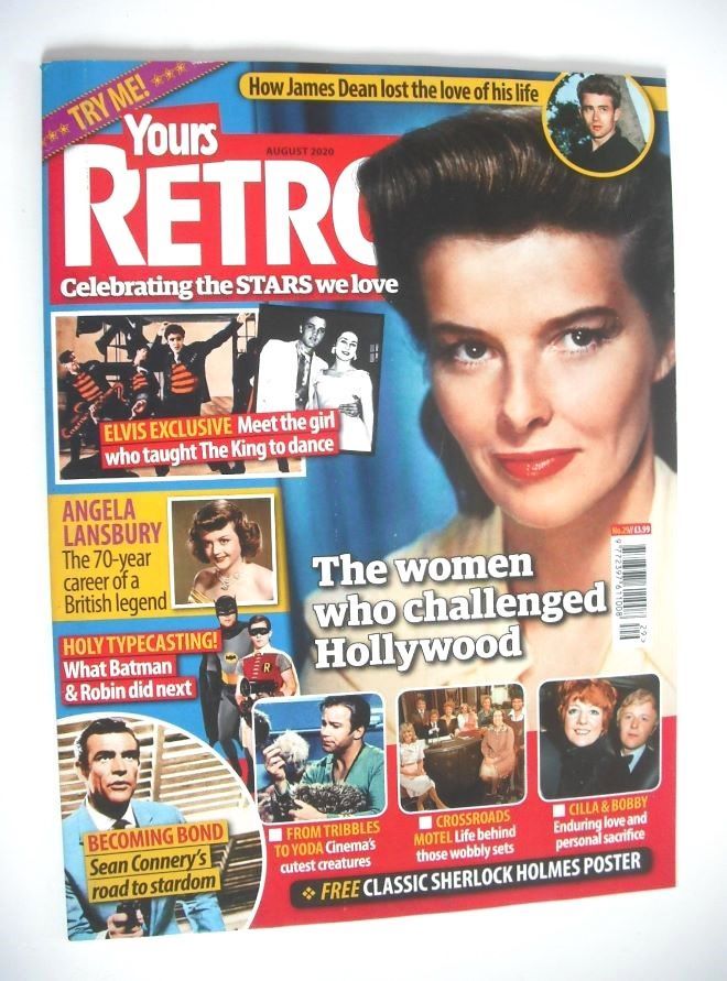Yours Retro magazine - Katharine Hepburn cover (Issue 29, August 2020)