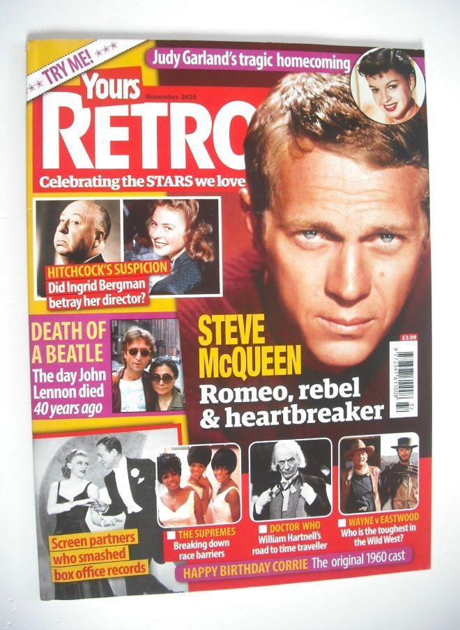 Yours Retro magazine - Steve McQueen cover (Issue 32, November 2020)