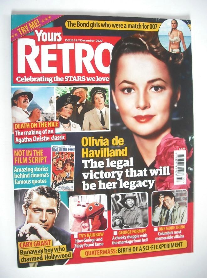 Yours Retro magazine - Olivia de Havilland cover (Issue 33, December 2020)