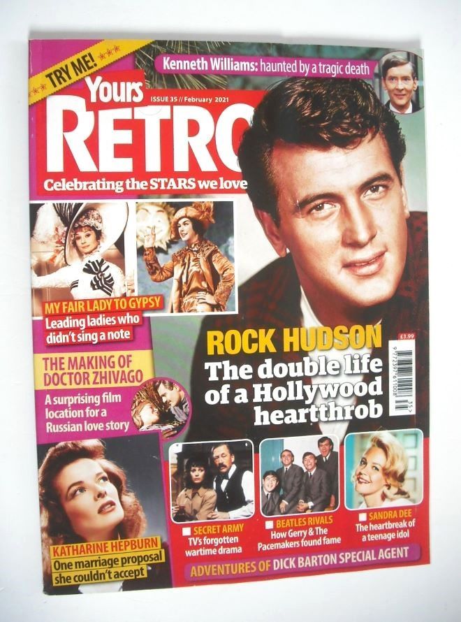 Yours Retro magazine - Rock Hudson cover (Issue 35, February 2021)