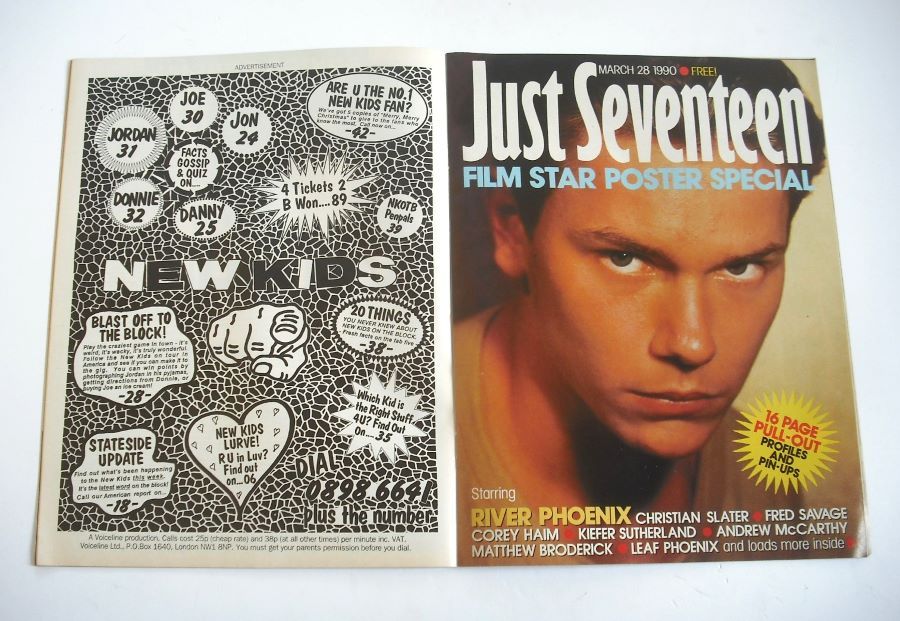 Just Seventeen magazine - 28 March 1990