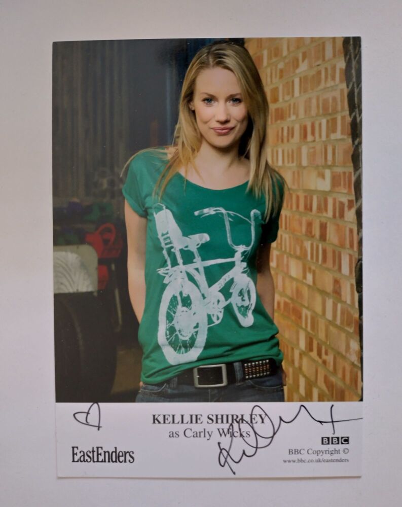 Kellie Shirley autograph (hand-signed EastEnders cast card)