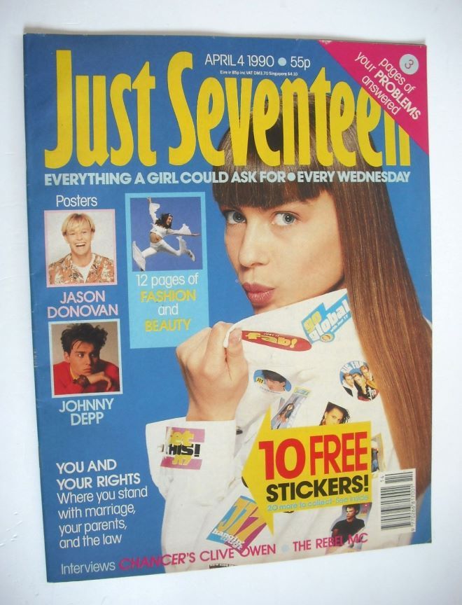 Just Seventeen magazine - 4 April 1990