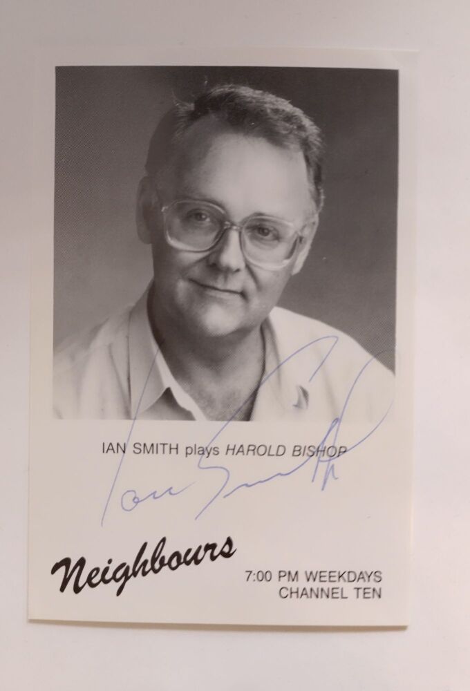 Ian Smith autograph (hand-signed Neighbours cast card)