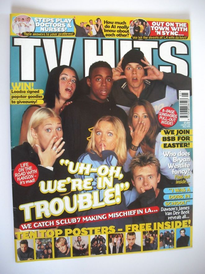 TV Hits magazine - May 2000 - S Club 7 cover