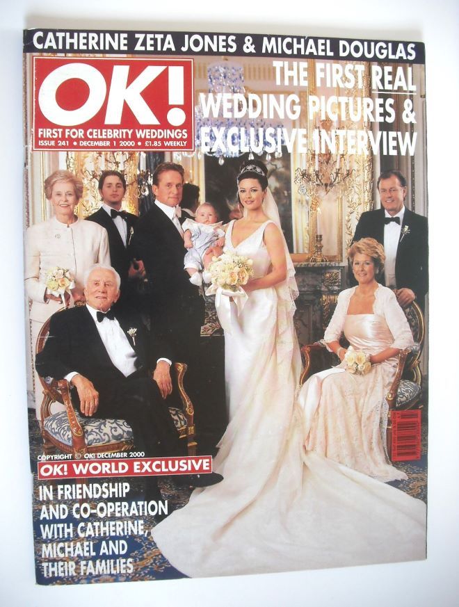 <!--2000-12-01-->OK! magazine - Michael Douglas and Catherine Zeta Jones we