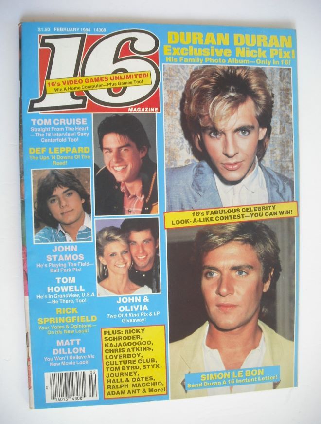 16 magazine (February 1984 - Duran Duran cover)