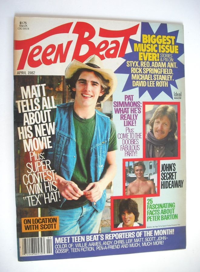 Teen Beat magazine (April 1982 - Matt Dillon cover)