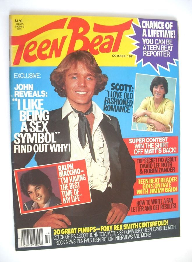 Teen Beat magazine (October 1981 - John Schneider cover)
