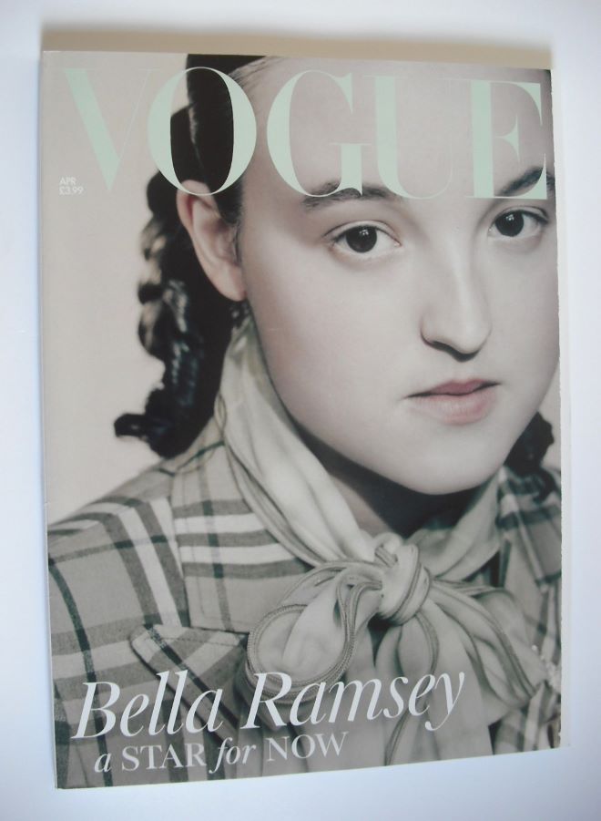 British Vogue magazine - April 2025 - Bella Ramsey cover (Subscriber's Issue)
