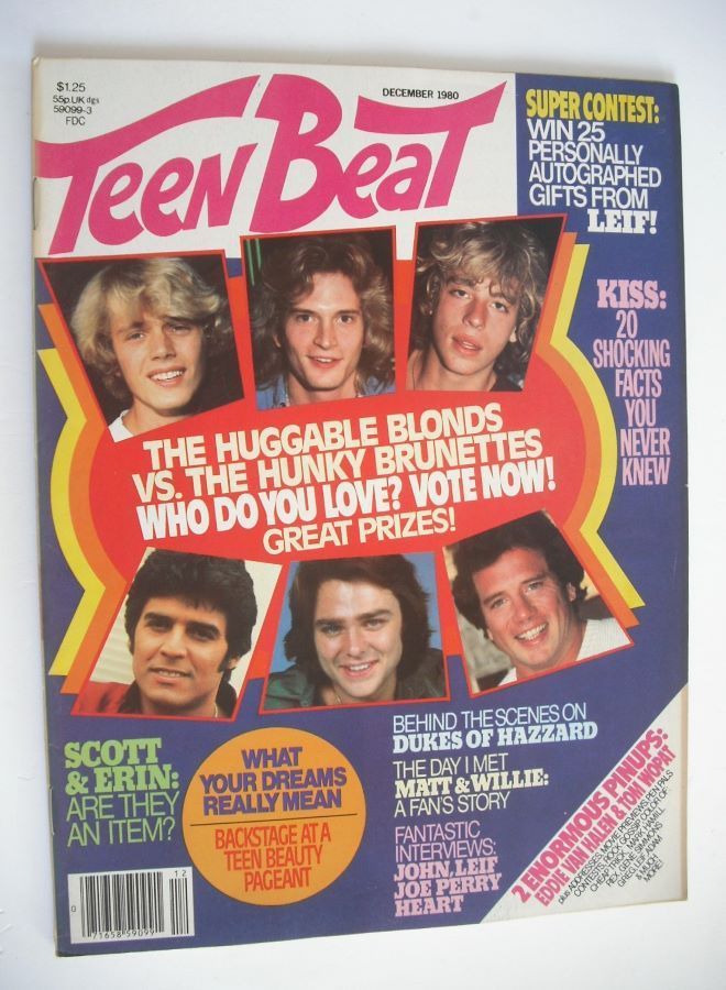 Teen Beat magazine (December 1980 - Huggable Blondes cover)