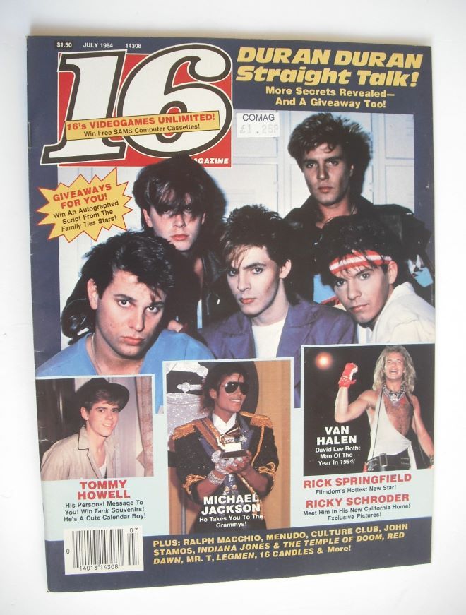16 magazine (July 1984 - Duran Duran cover)
