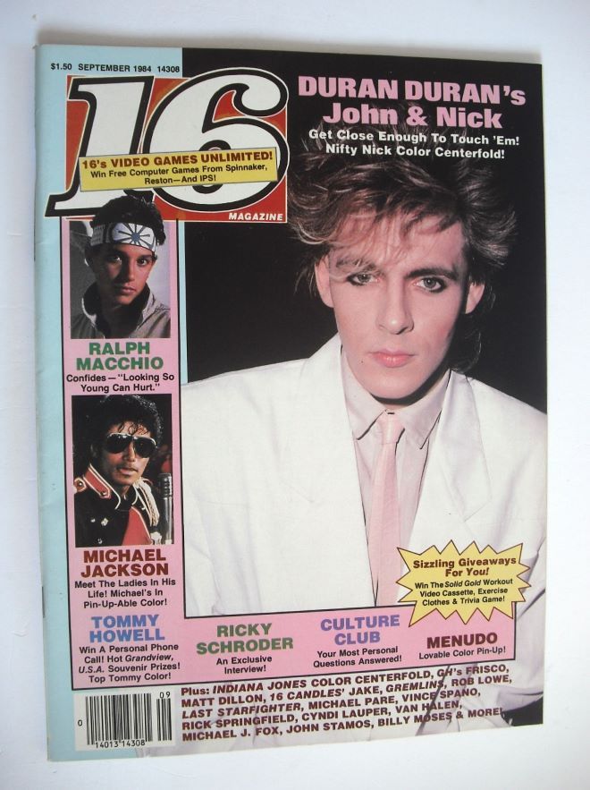 16 magazine (September 1984 - Nick Rhodes cover)
