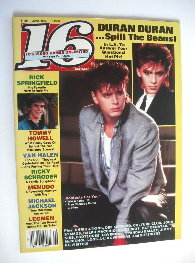16 magazine (June 1984 - John Taylor cover)