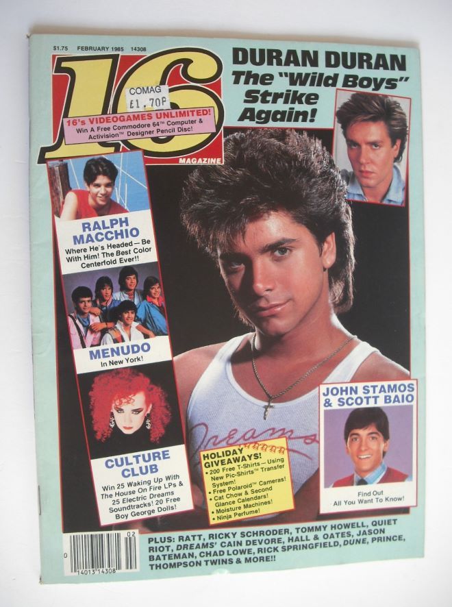 16 magazine (February 1985 - John Stamos cover)