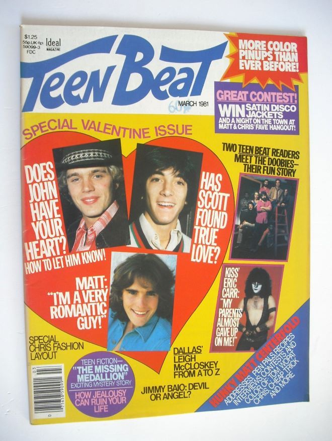 Teen Beat magazine (March 1981 - Valentine cover)