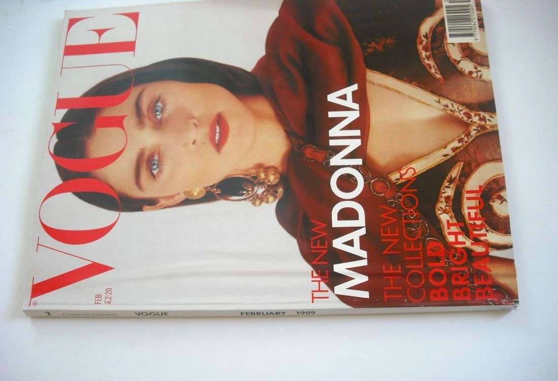British Vogue magazine - February 1989 - Madonna cover