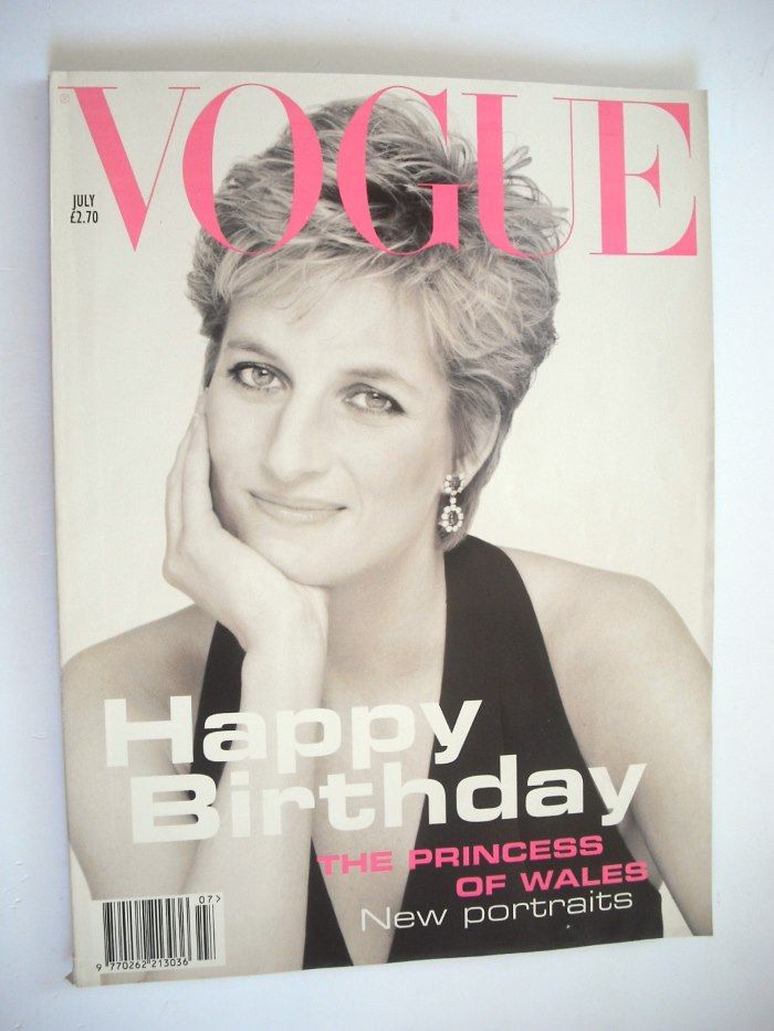 British Vogue magazine - July 1994 - Princess Diana cover