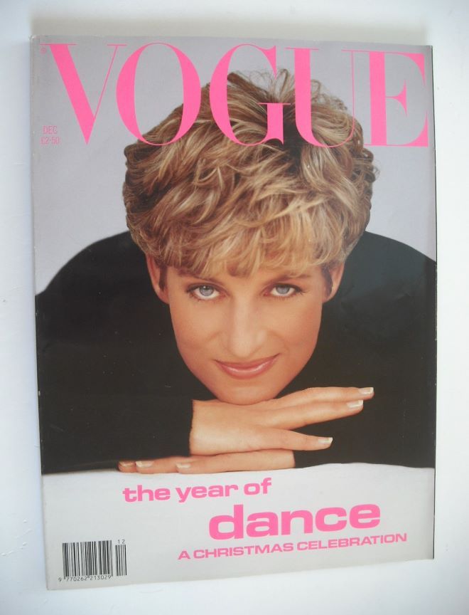British Vogue magazine - December 1991 - Princess Diana cover