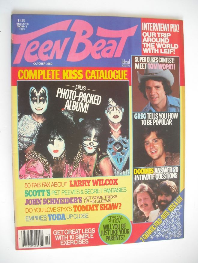 Teen Beat magazine (October 1980 - Kiss cover)