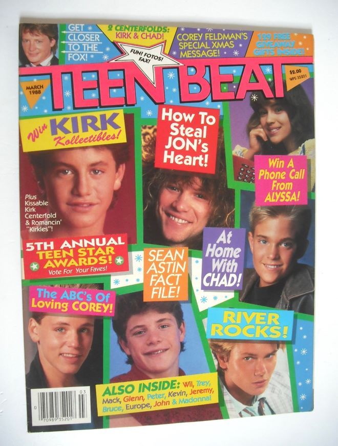 Teen Beat magazine (March 1988)