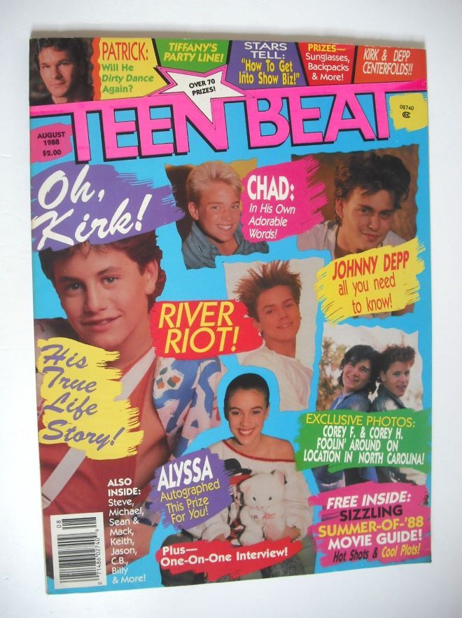 Teen Beat magazine (August 1988)