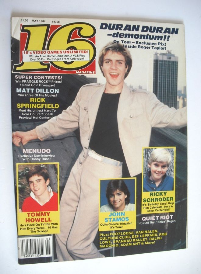 16 magazine (May 1984 - Simon Le Bon cover)