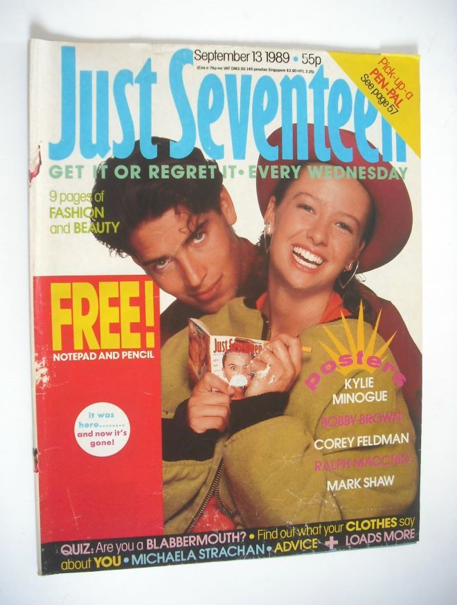 Just Seventeen magazine - 13 September 1989