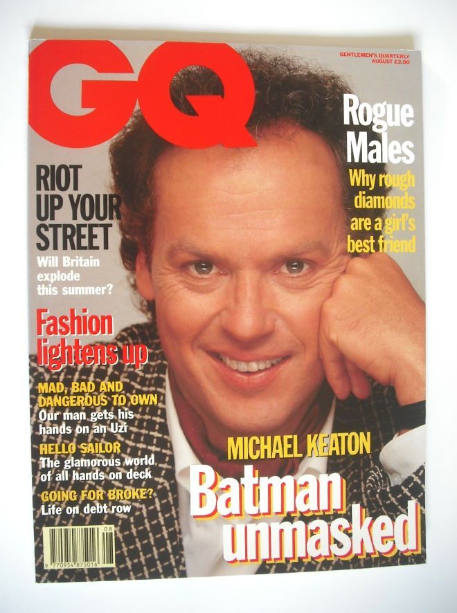 British GQ magazine - August 1992 - Michael Keaton cover