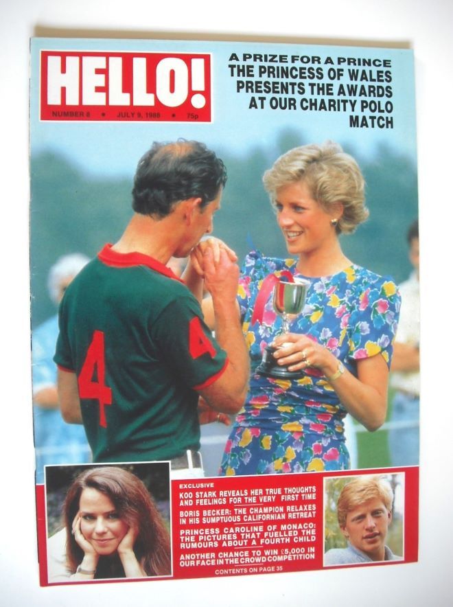 Hello! magazine - Princess Diana and Prince Charles cover (9 July 1988 - Issue 8)