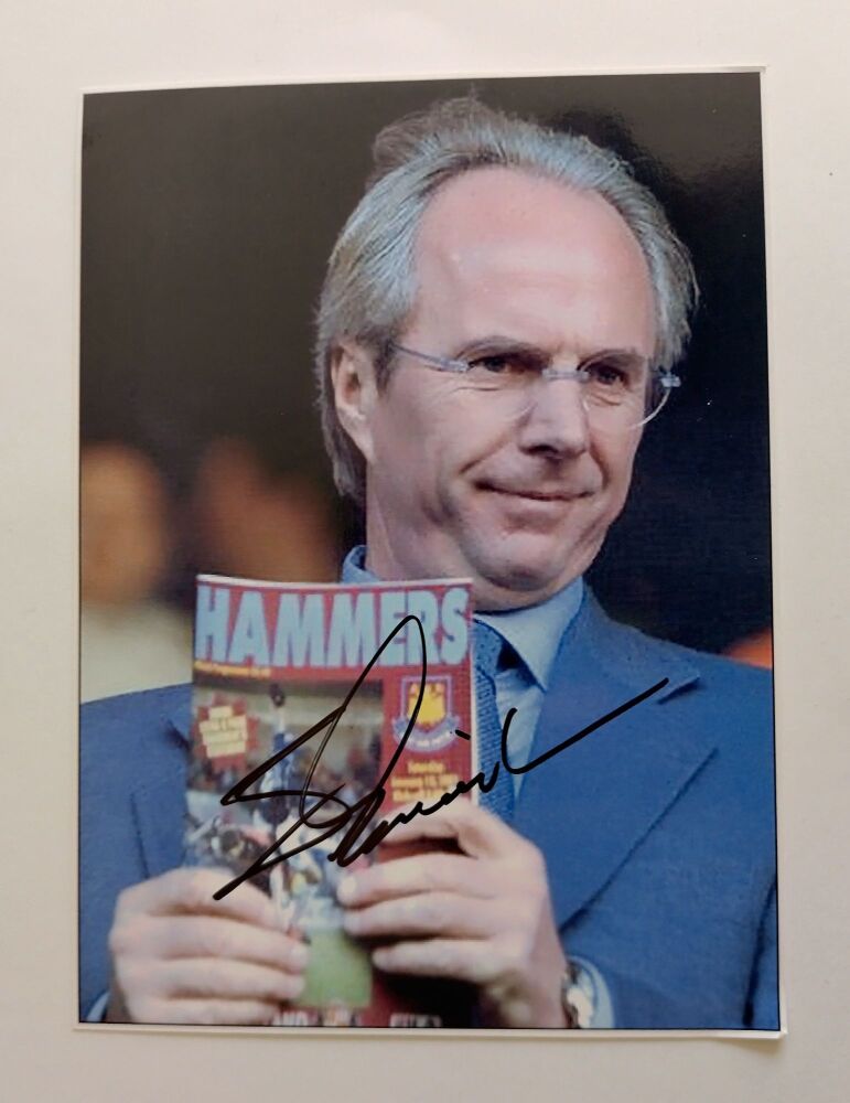 Sven-Goran Eriksson autograph (hand-signed photograph)