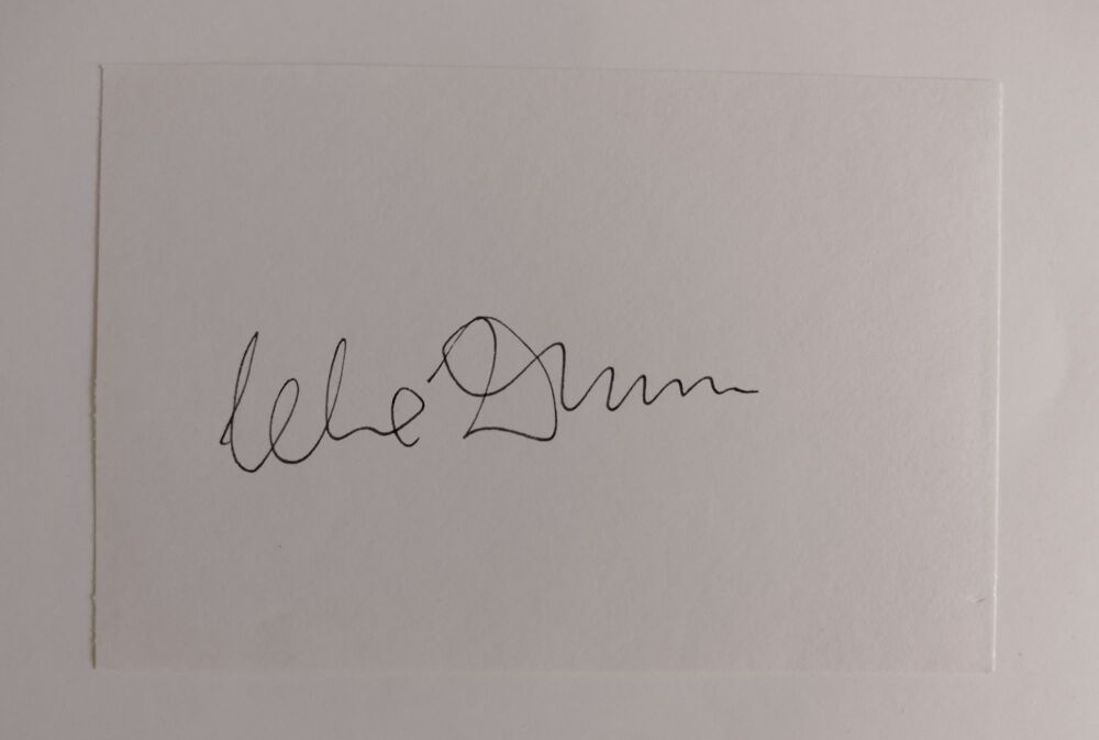 Clive Dunn autograph (hand-signed card)