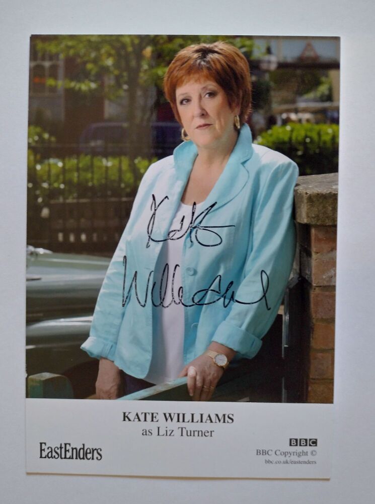 Kate Williams autograph (hand-signed EastEnders cast card)