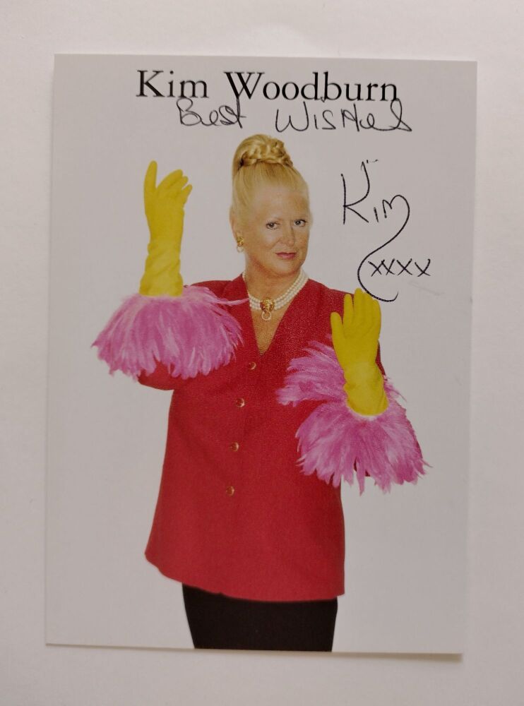 Kim Woodburn autograph (hand-signed photograph)